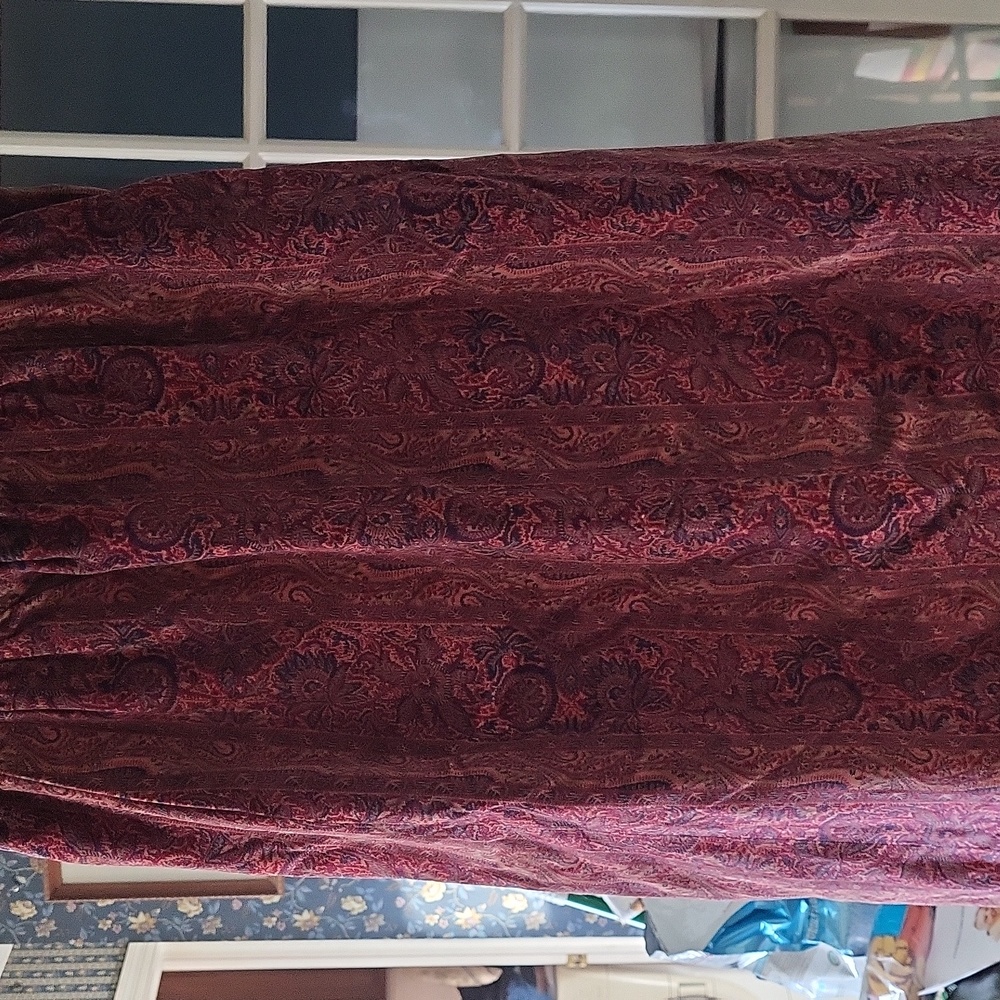 Womens cotton velvet skirt